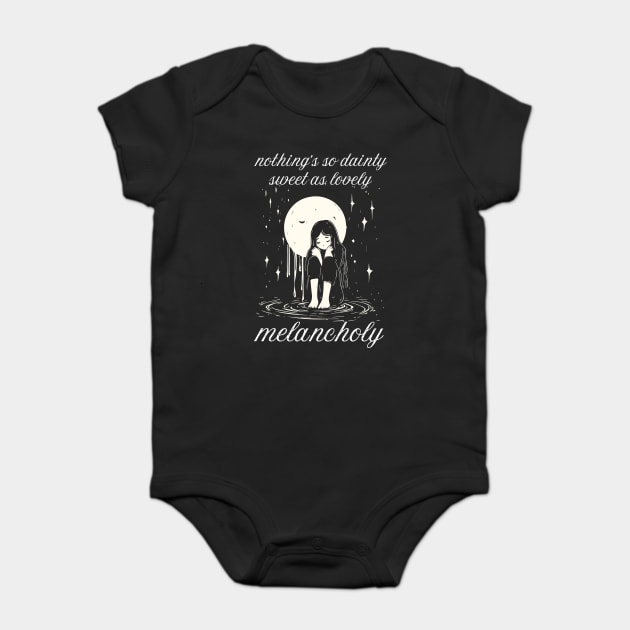 Lovely Melancholy - Comfort of Depression Baby Bodysuit by TuncGK